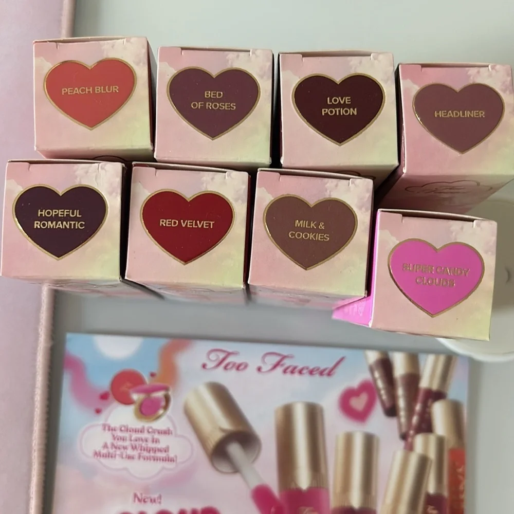 Too Faced Cloud Crush whipped lip & cheek blush ALL SHADES!!
